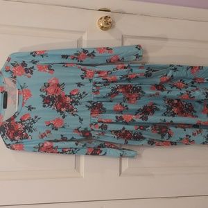 Amazon, Medium, Aqua floral